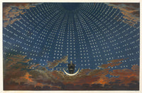 The Magic Flute Hall of Stars poster print by Karl Friedrich Schinkel, showcasing a scene from the opera.
