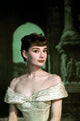 Audrey Hepburn green photo print, perfect for home decor.