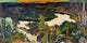 Autumn Evening Nordingrå art print by Helmer Osslund showcasing a tranquil autumn landscape.