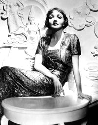 Claudette Colbert vintage photo print from the 1930s
