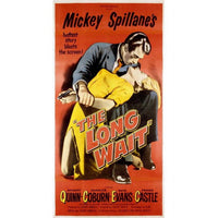 The Long Wait movie masterprint poster featuring Anthony Quinn and Peggie Castle, 11x17 inches.