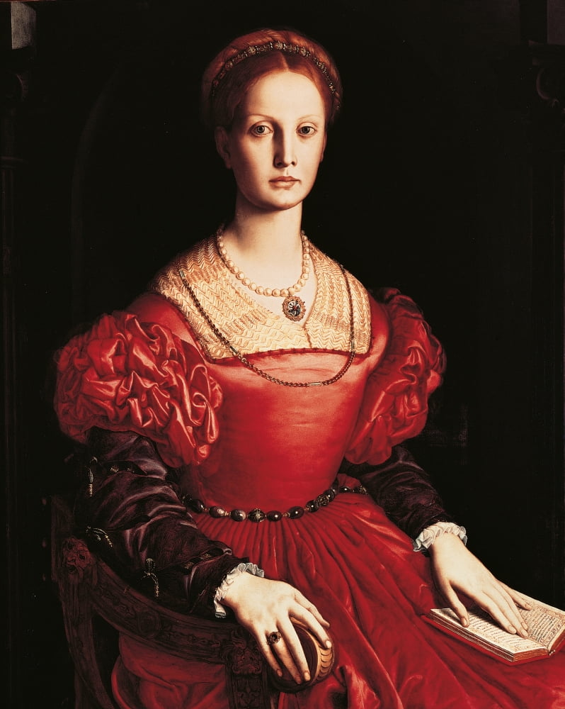 Portrait of Lucrezia Panciatichi Poster Print showcasing classic art.