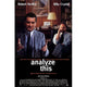 Analyze This movie poster featuring Robert De Niro and Billy Crystal in a comedic scene.