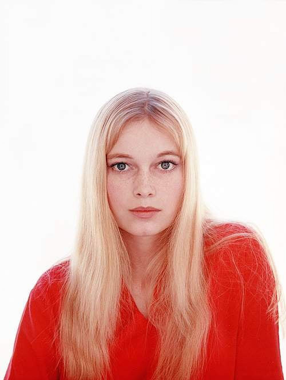 Mia Farrow Red Shirt Photo Print - Classic Hollywood