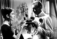 Audrey Hepburn and Gary Cooper in Love In The Afternoon photo print