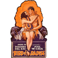 Bird Of Paradise movie poster featuring Dolores Del Rio and Joel McCrea, 1932.