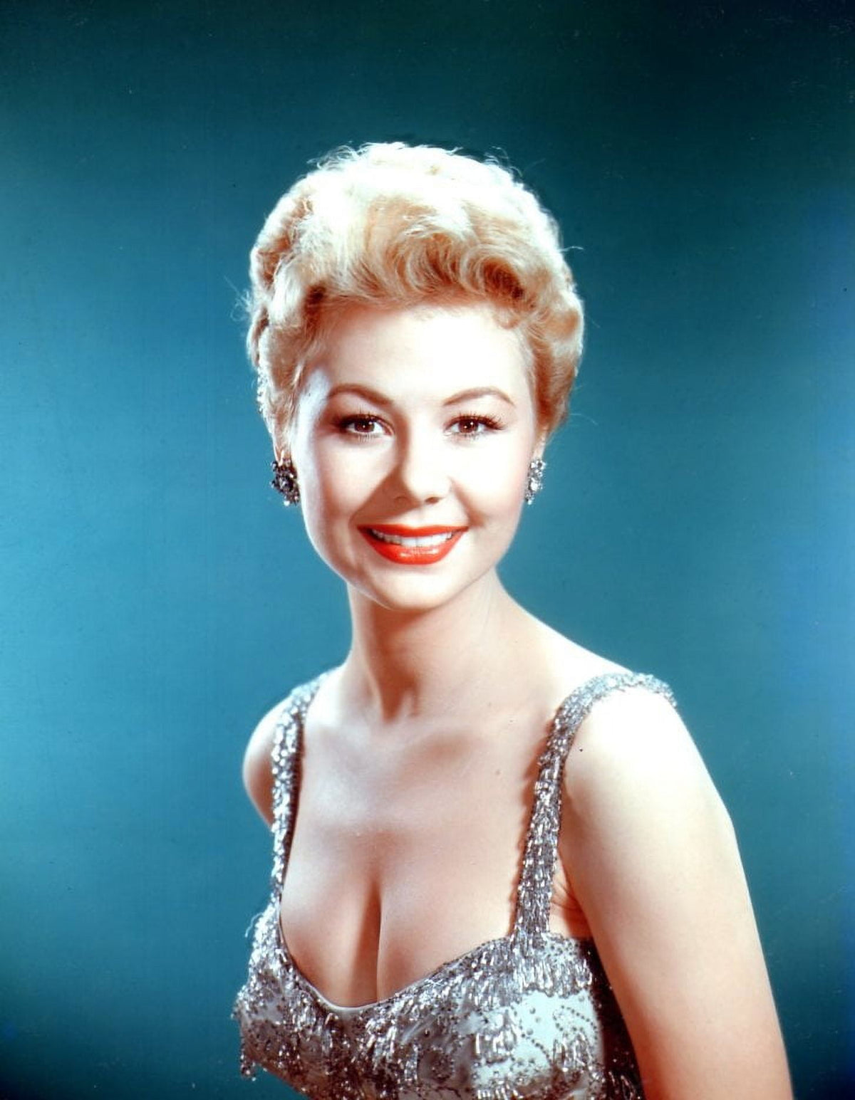 Mitzi Gaynor classic headshot photo print, 8x10, vibrant details.