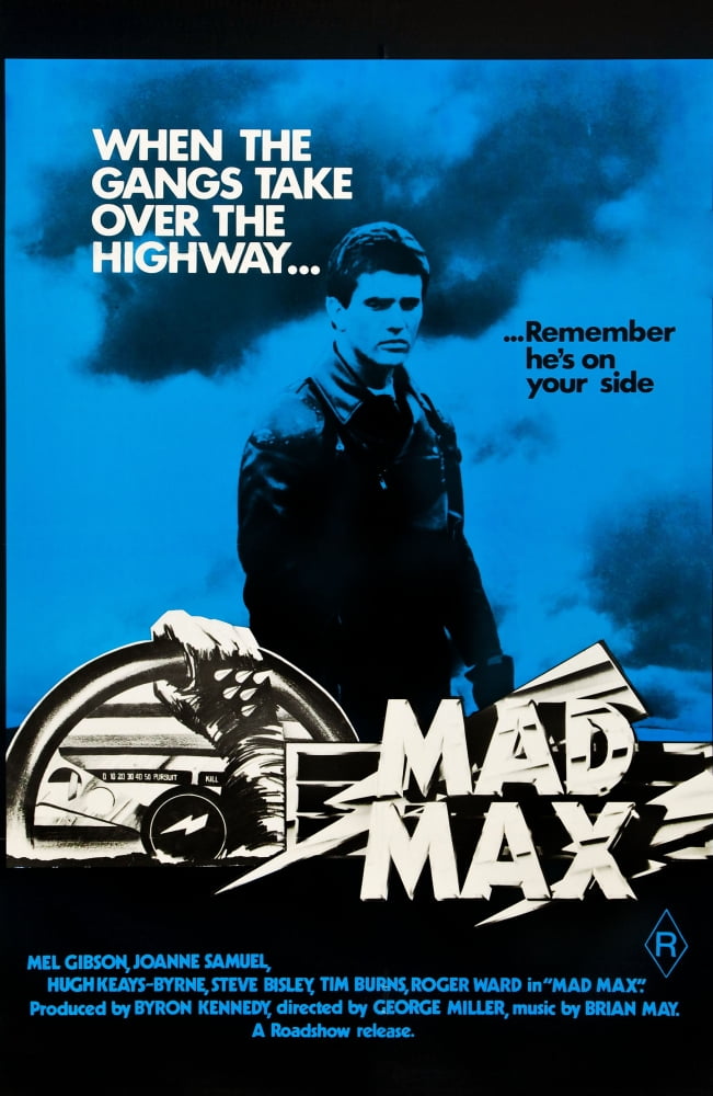Mad Max Movie Poster featuring Mel Gibson - 1979