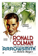 Arrowsmith movie poster featuring Ronald Colman from the 1931 film, 11x17 masterprint.