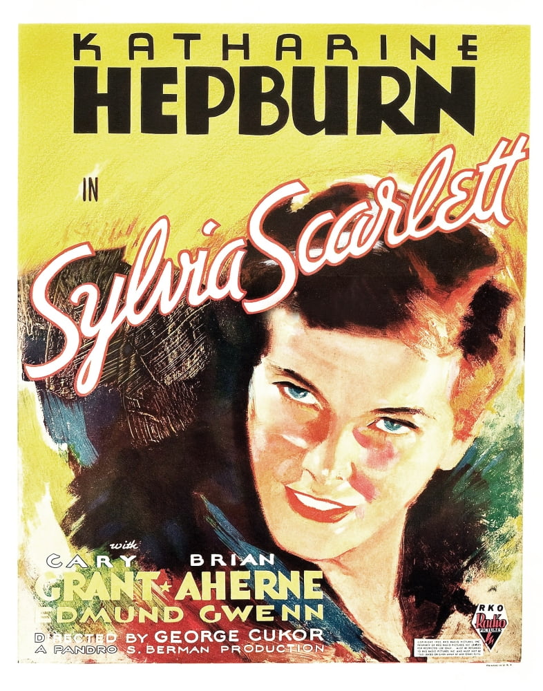 Sylvia Scarlett Movie Masterprint Poster featuring Katharine Hepburn from the 1935 film.