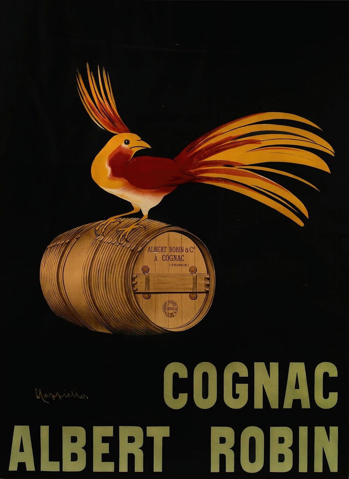 Cognac Albert Robin Vintage Poster Print by Leonetto Cappiello