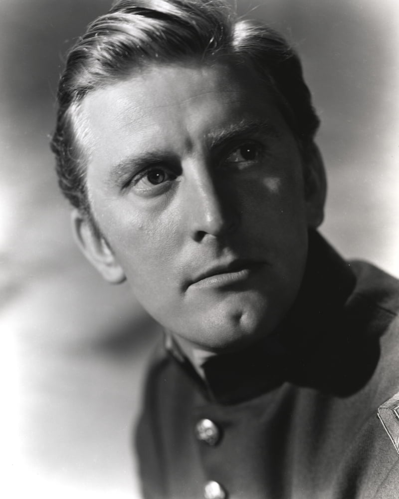 Kirk Douglas close-up portrait photo print as a police officer.