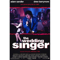 The Wedding Singer Movie Poster Print - 27x40 featuring Adam Sandler and Drew Barrymore
