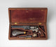 Colt Model 1851 Navy Percussion Revolver poster print showcasing historical firearm design.