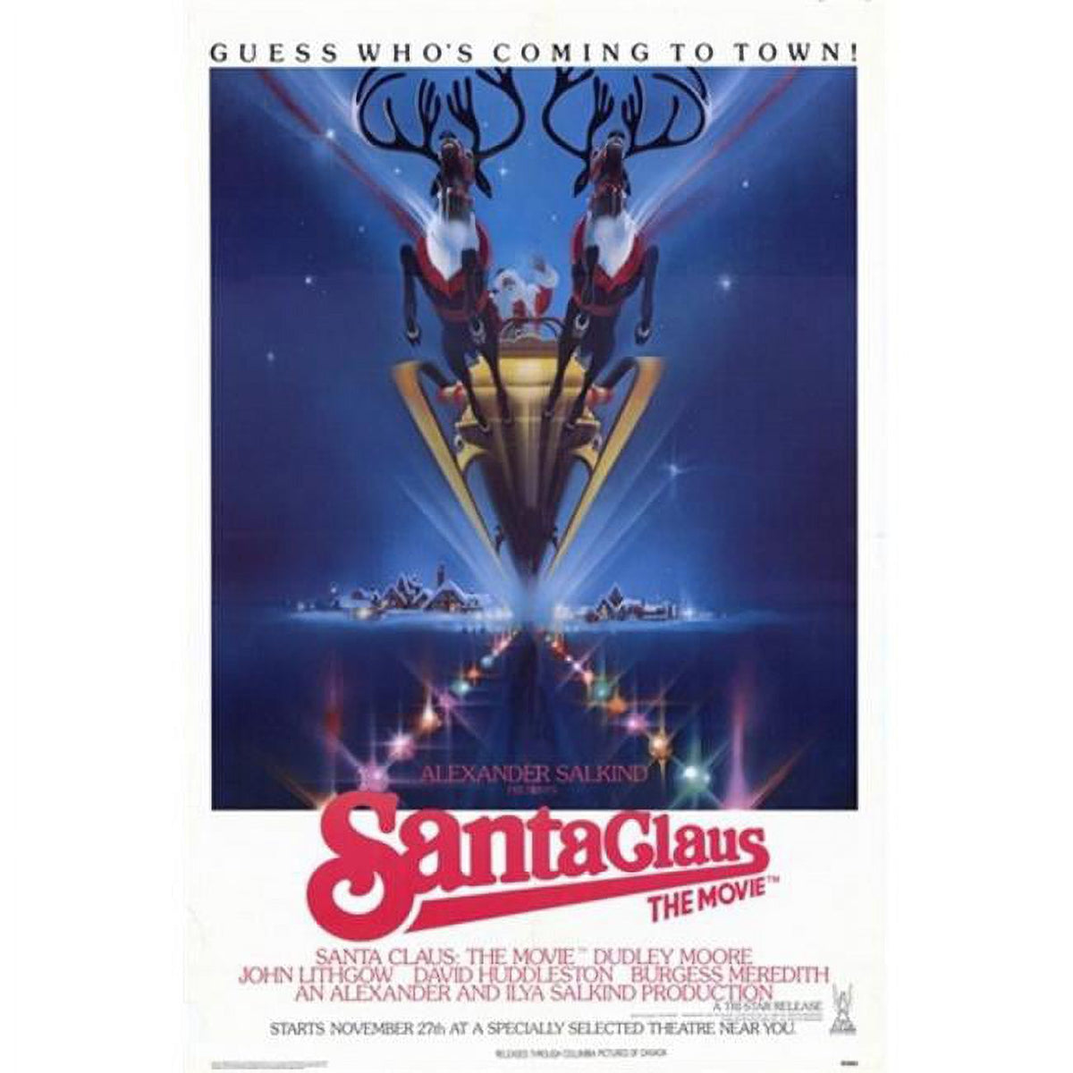 Santa Claus The Movie Poster 11x17 print for holiday décor.