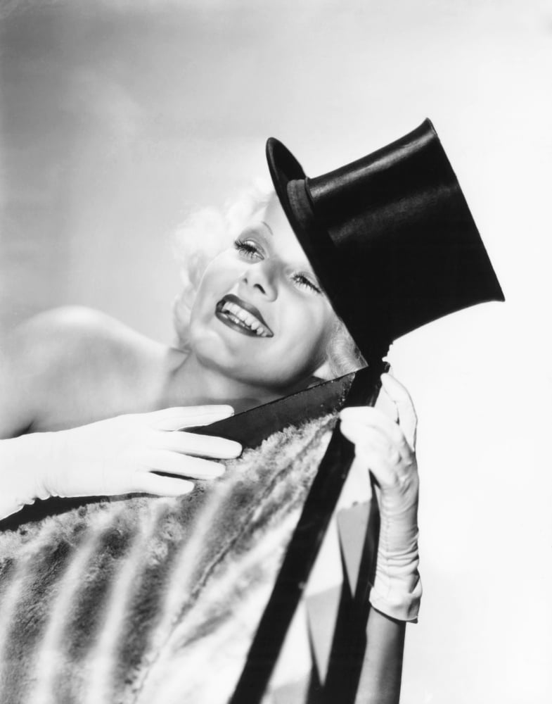 Jean Harlow Portrait Poster Print - Vintage Hollywood Art
