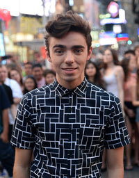 Nathan Sykes Times Square video shoot photo print by Eli Winston