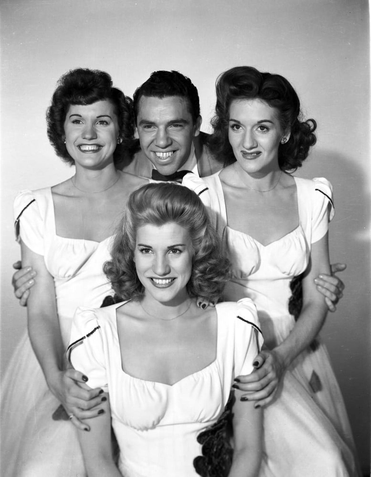 The Andrews Sisters portrait photo print showcasing their iconic charm.
