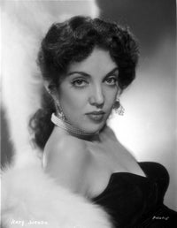 Katy Jurado elegant portrait photo print in black gown.