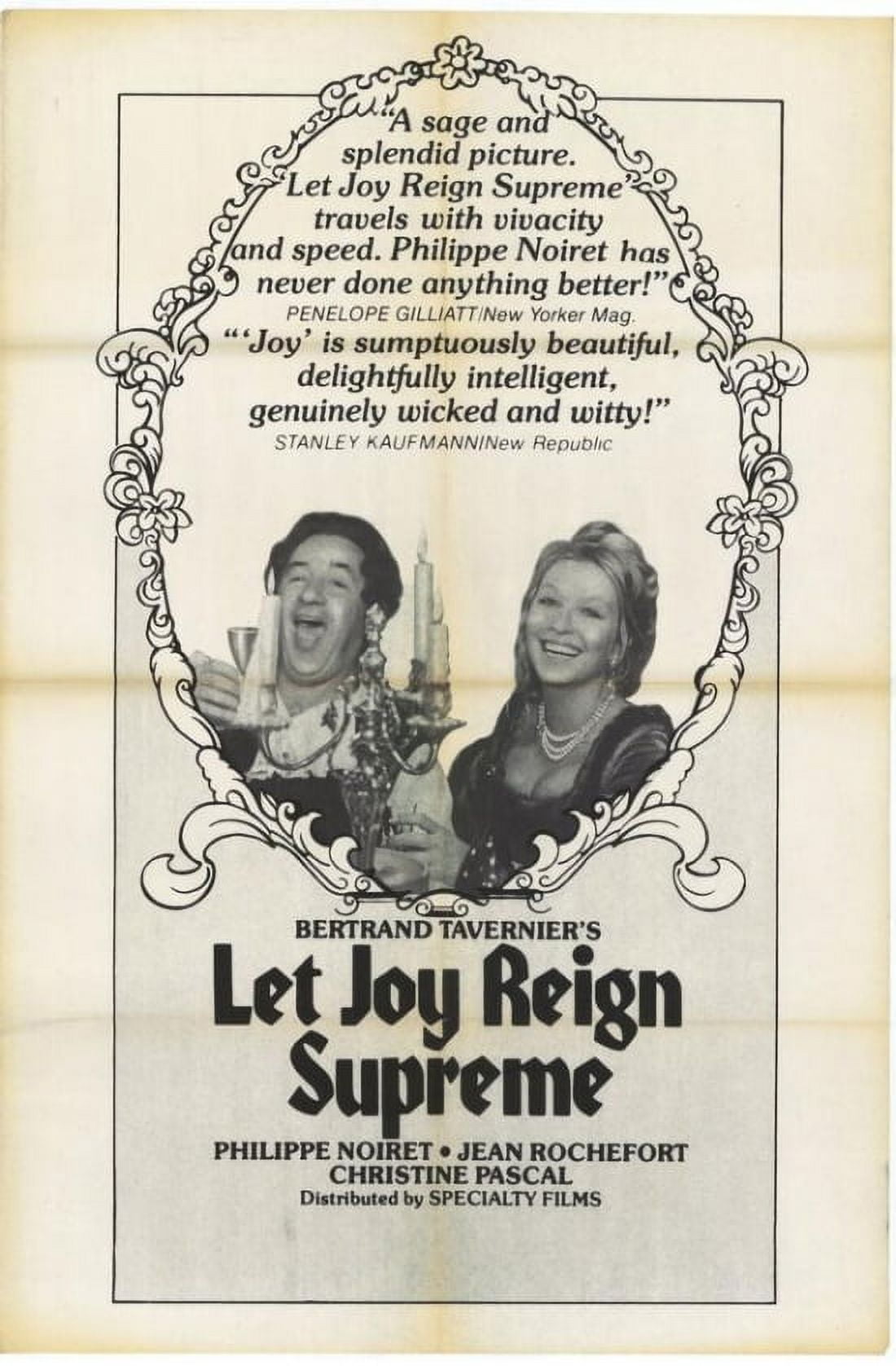 Let Joy Reign Supreme Movie Poster 11x17 inspirational art print.