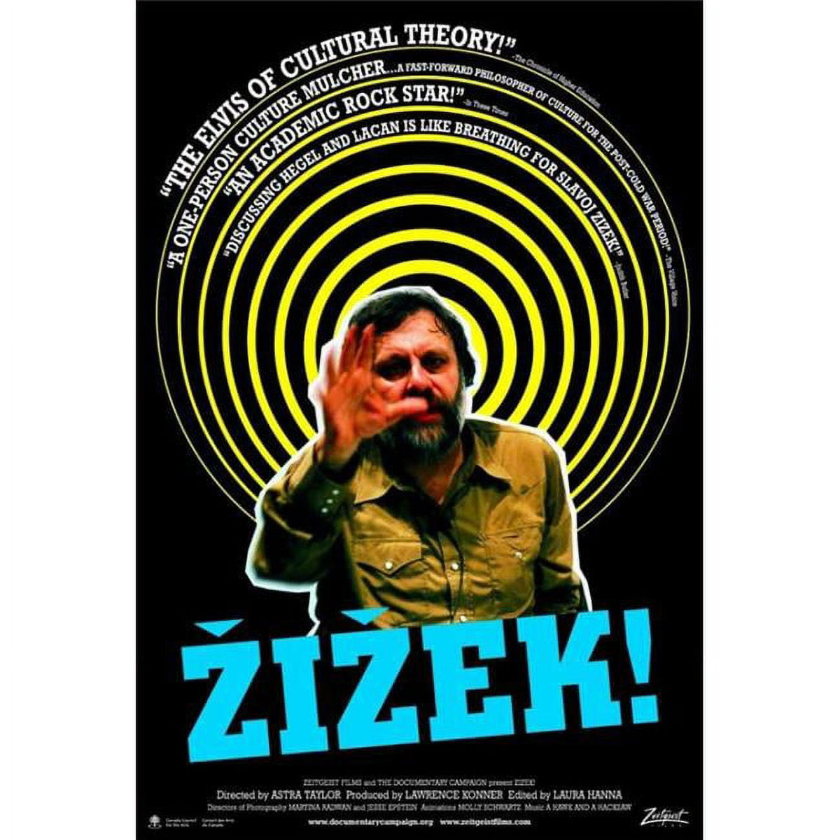 Zizek Movie Poster 11x17 print showcasing vibrant design.