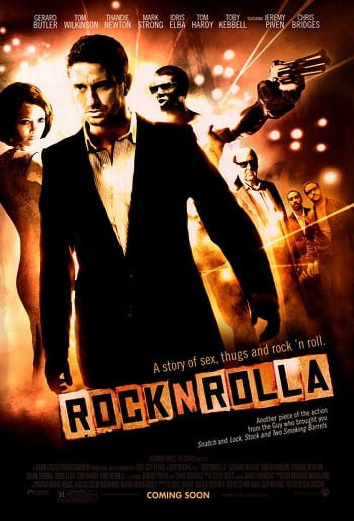 Rocknrolla movie poster 11x17 print showcasing vibrant design.