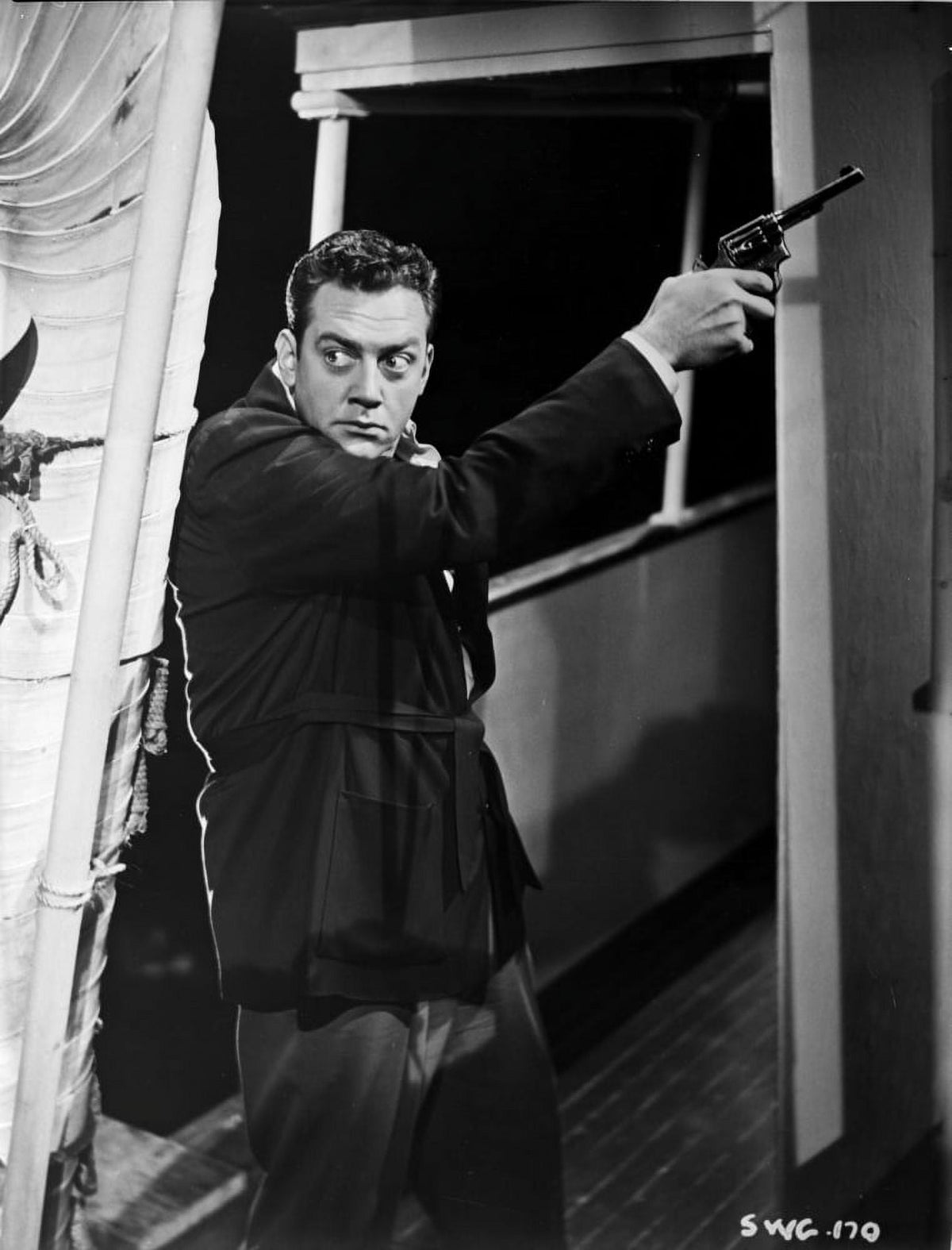 Raymond Burr film still photo print, available in multiple sizes.
