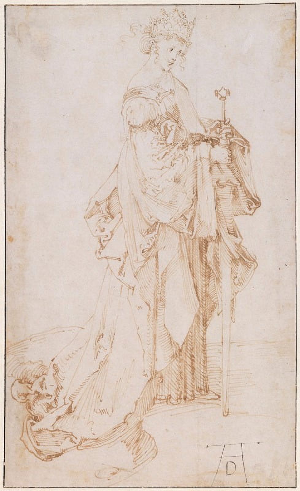 Saint Catherine of Alexandria poster print by Albrecht Dürer, available in various sizes.