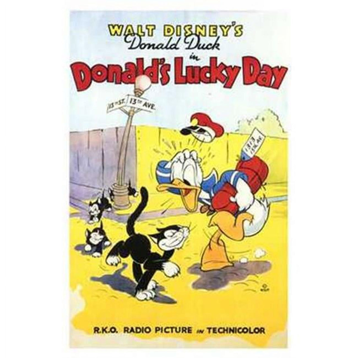 Donald's Lucky Day Movie Poster 11x17 print