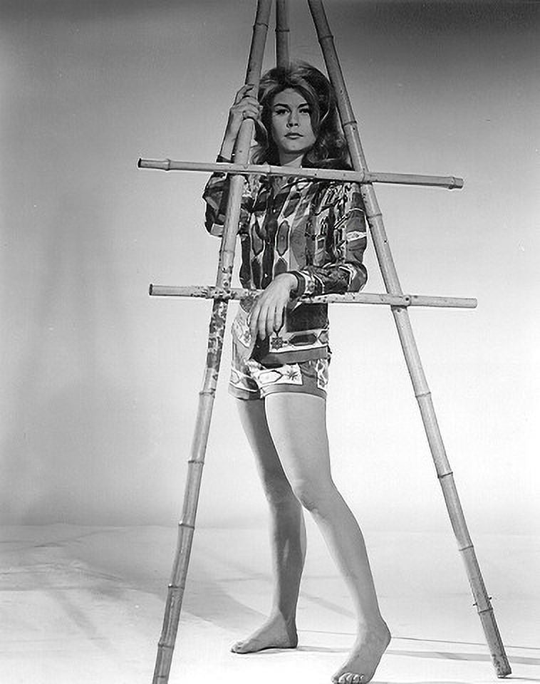 Elizabeth Montgomery photo print in bamboo easel style, available in multiple sizes.