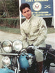 John Stamos motorcycle portrait photo print in multiple sizes.