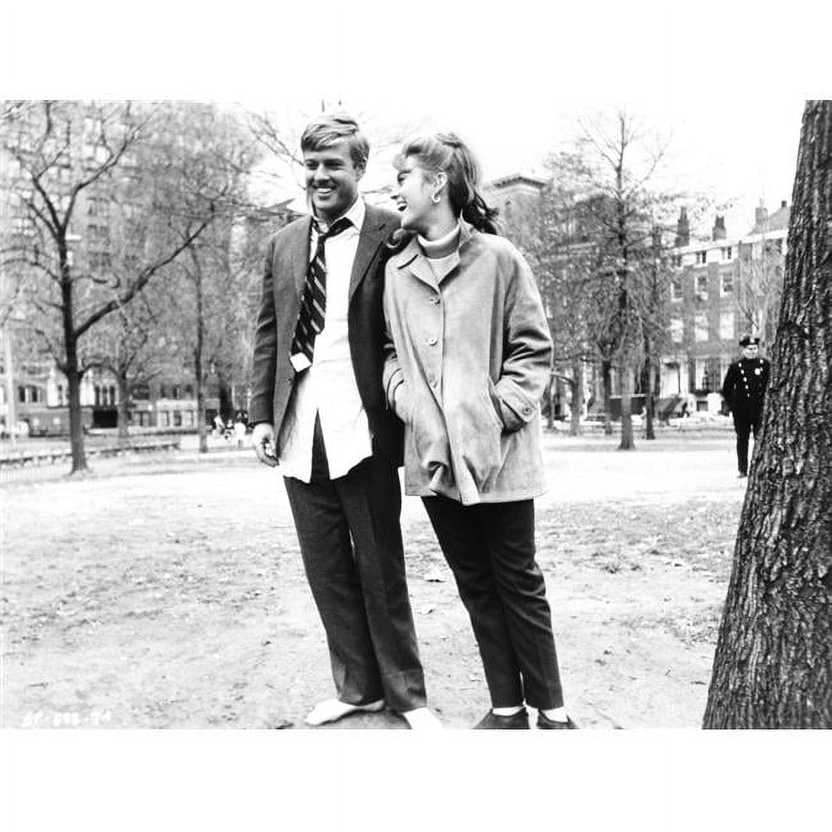 Barefoot in The Park photo print featuring Robert Redford and Jane Fonda from 1967.