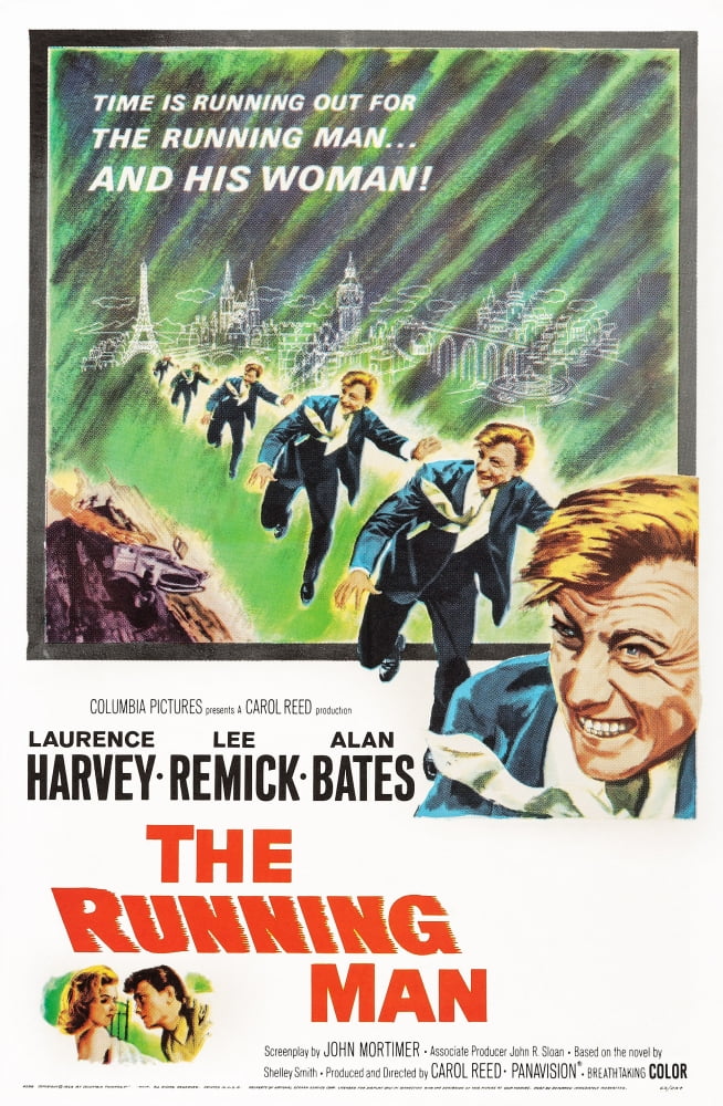 The Running Man Movie Masterprint Poster featuring Lee Remick and Laurence Harvey