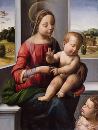 Madonna and Child with The Young St. John The Baptist fine art print
