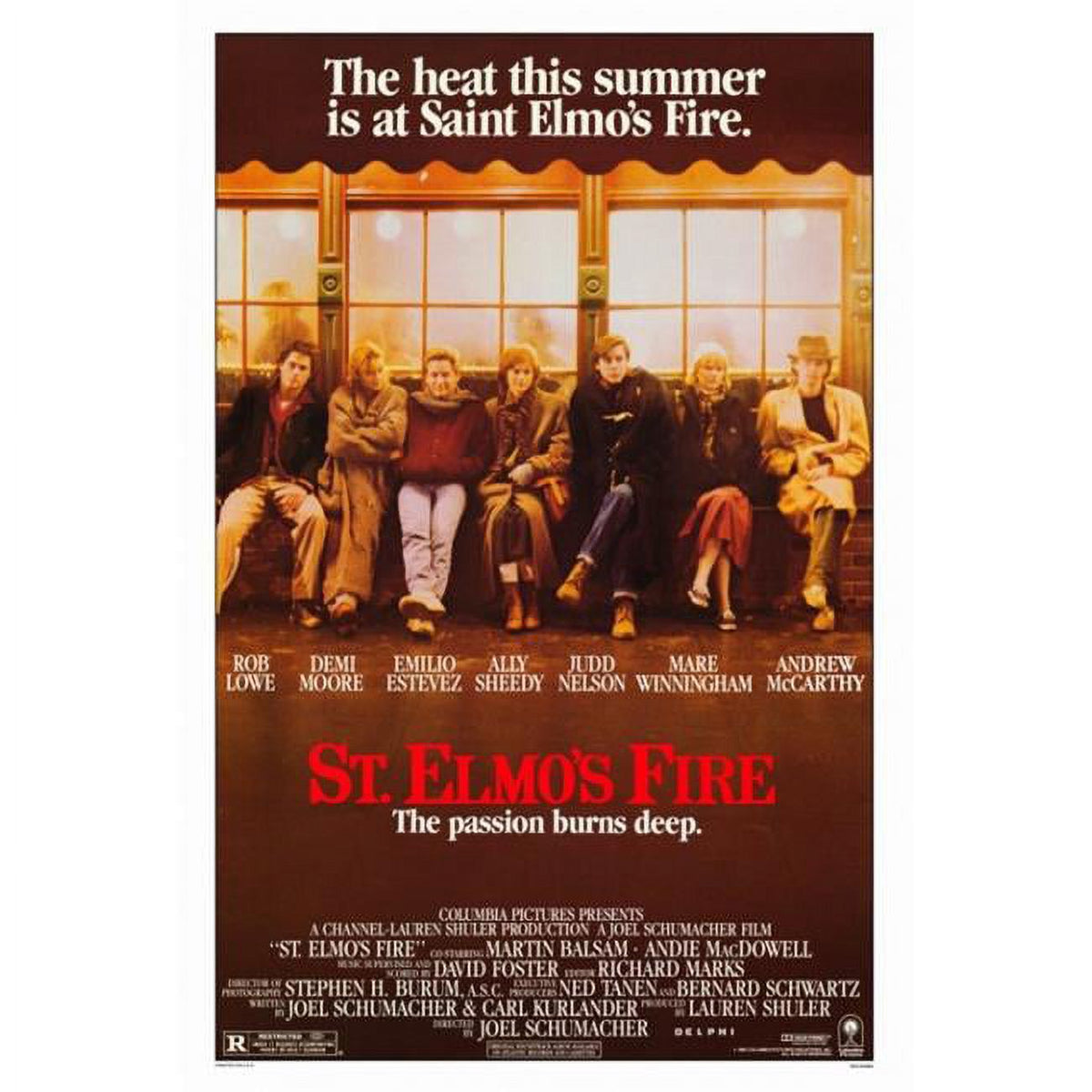 St. Elmo's Fire Movie Poster Print - 27 x 40 inches