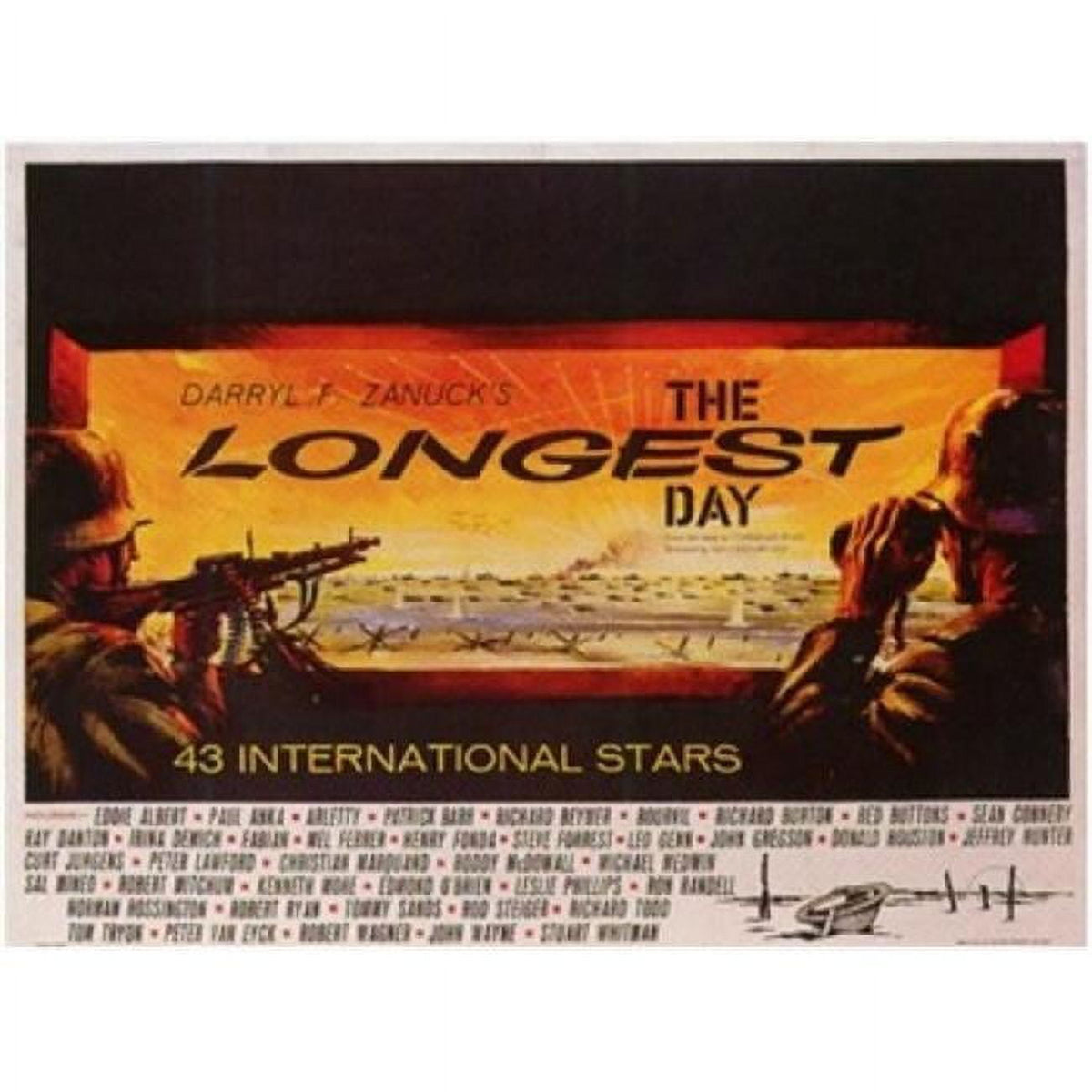 The Longest Day Movie Poster 17x11 print showcasing classic film art.