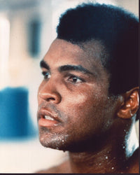 Muhammad Ali Close-Up Sweating Photo Print in action