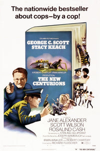 The New Centurions movie masterprint poster featuring George C. Scott and Stacy Keach.
