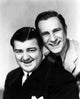 Abbott and Costello portrait photo print showcasing the iconic comedy duo.