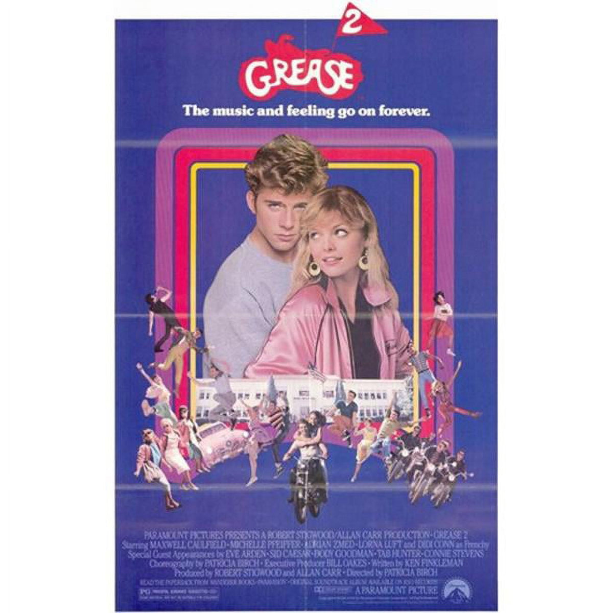 Grease 2 Movie Poster 11x17 print featuring iconic film imagery.