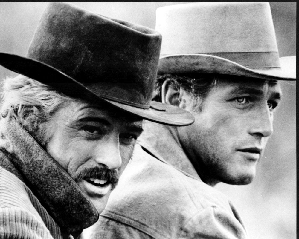 Butch Cassidy and the Sundance Kid photo print featuring Robert Redford and Paul Newman