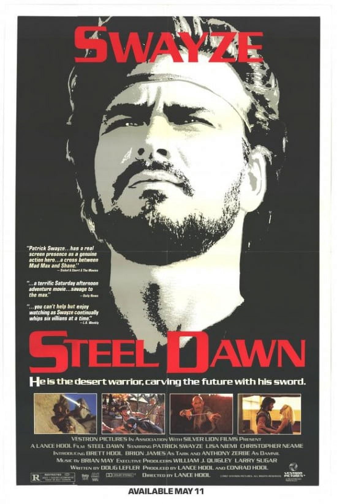 Steel Dawn Movie Poster 11x17 print showcasing a post-apocalyptic adventure.