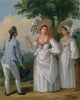 Free West Indian Creoles in Elegant Dress Art Print by Agostino Brunias