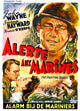 The Fighting Seabees movie poster print featuring John Wayne, 11x17 inches.