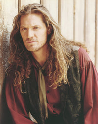 William Shockley portrait photo print in black vest and brown long sleeve shirt.