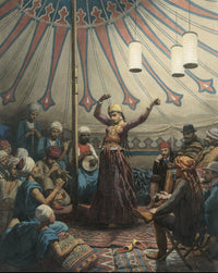 Watercolor Dutch Painting Print by Willem De Famars Testas 1863