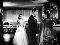 Mildred Pierce movie photo print featuring Joan Crawford and Zachary Scott, classic film art.