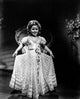 Shirley Temple wearing a white gown photo print
