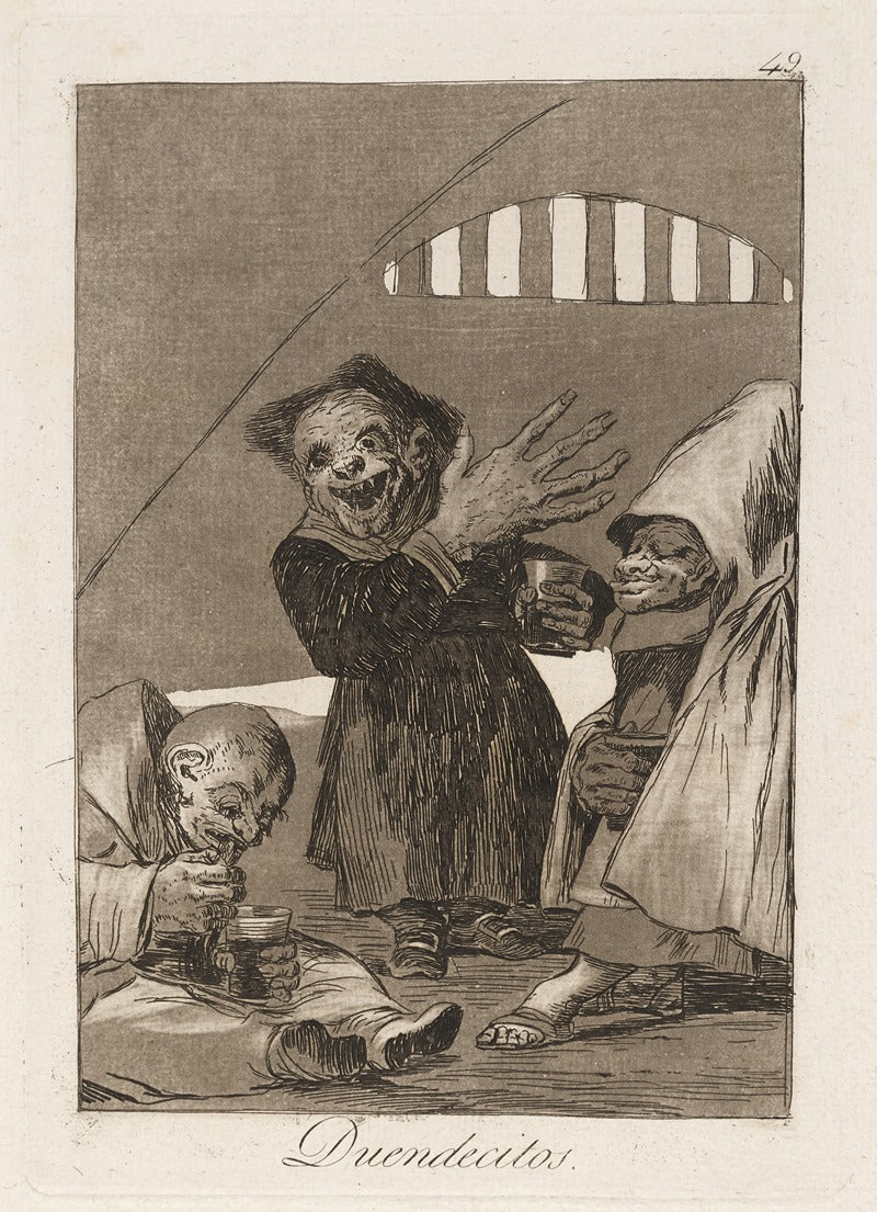 Duendecitos Hobgoblins Art Print by Francisco de Goya