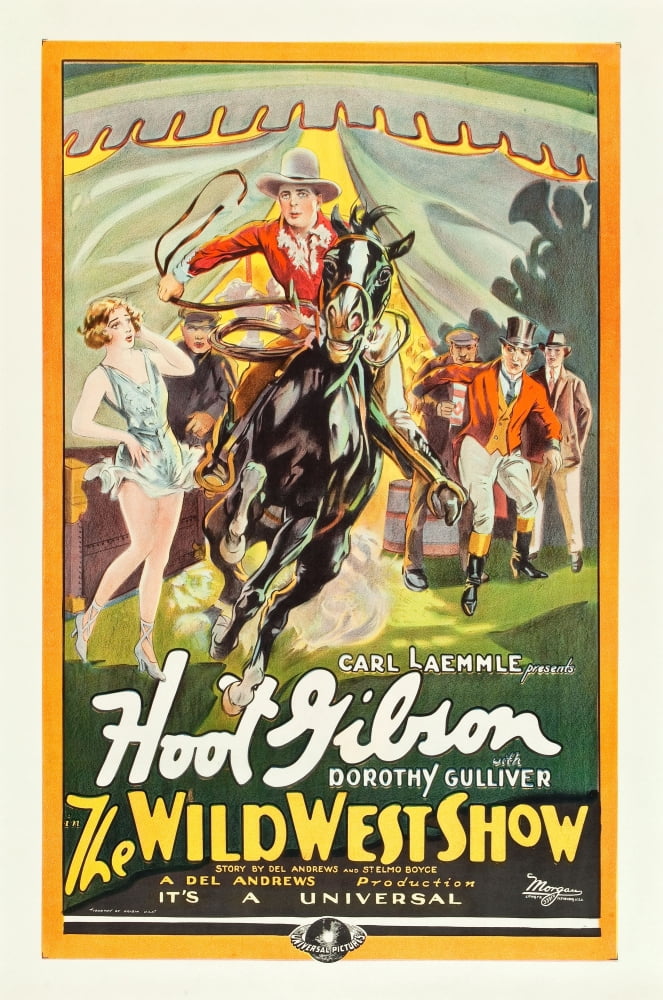 The Wild West Show Movie Masterprint Poster featuring Hoot Gibson from 1928.